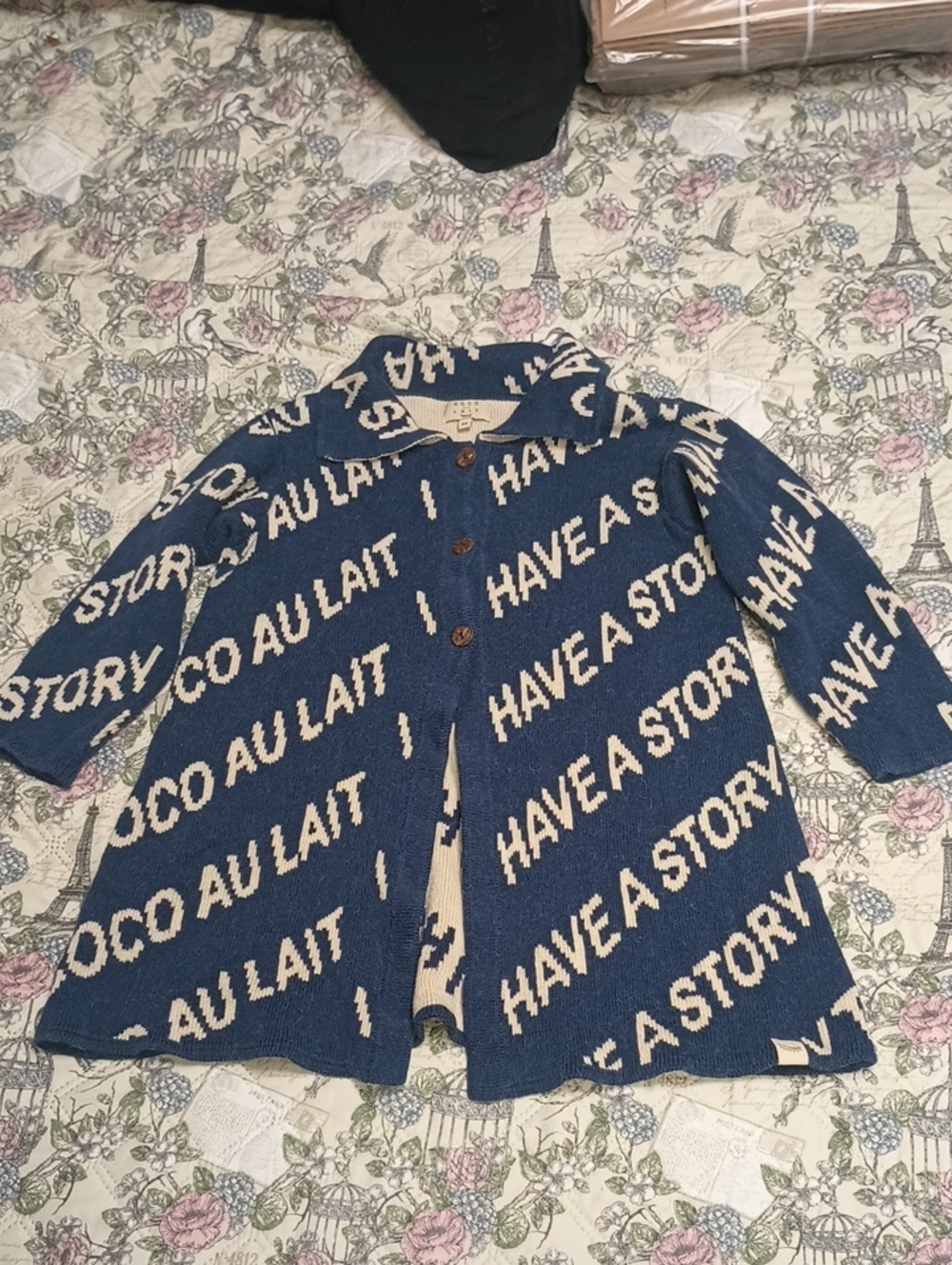 I Have A Story Kids Cardigan - Cotton & Baby Alpaca